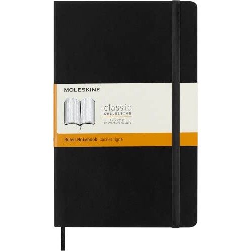 Taccuino Moleskine Copertina Morbida a Righe 13x21 Nero