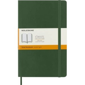 Taccuino Moleskine Copertina Morbida a Righe 13x21 Verde Mirto