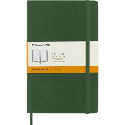 Taccuino Moleskine Copertina Morbida a Righe 13x21 Verde Mirto