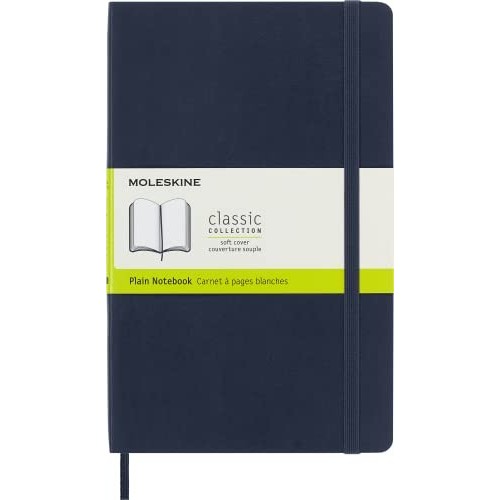 Taccuino Moleskine Copertina Morbida Pagina Bianca 13x21 Blu Zaffiro