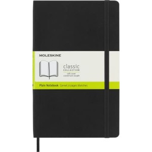 Taccuino Moleskine Copertina Morbida Pagina Bianca 13x21 Nero