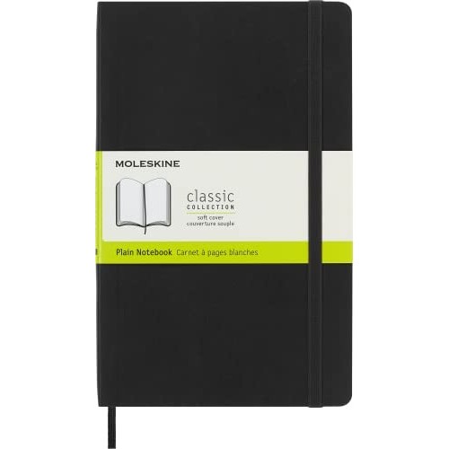 Taccuino Moleskine Copertina Morbida Pagina Bianca 13x21 Nero