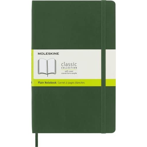 Taccuino Moleskine Copertina Morbida Pagina Bianca 13x21 Verde Mirto