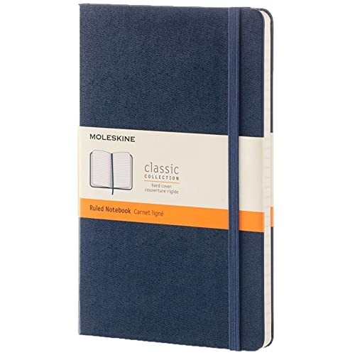 Taccuino Moleskine Copertina Rigida A Righe 13x21 Blu Zaffiro