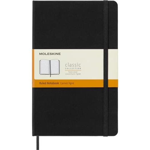 Taccuino Moleskine Copertina Rigida a Righe 13x21 Nero