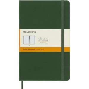 Taccuino Moleskine Copertina Rigida a Righe 13x21 Verde Mirto