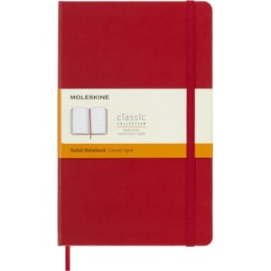 Taccuino Moleskine Copertina Rigida a Righe 13x21Rosso