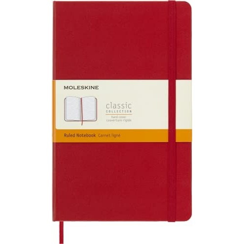 Taccuino Moleskine Copertina Rigida a Righe 13x21Rosso