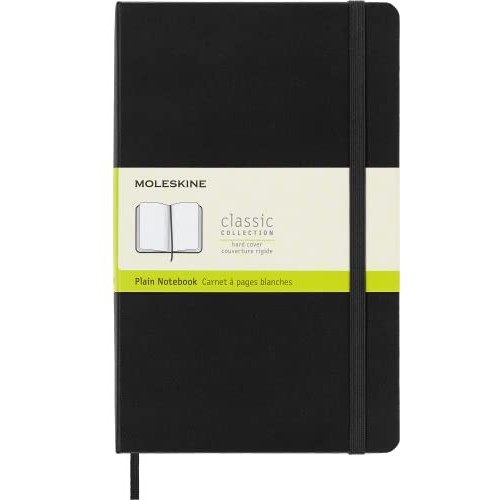 Taccuino Moleskine Copertina Rigida Pagina Bianca 13x21 Nero