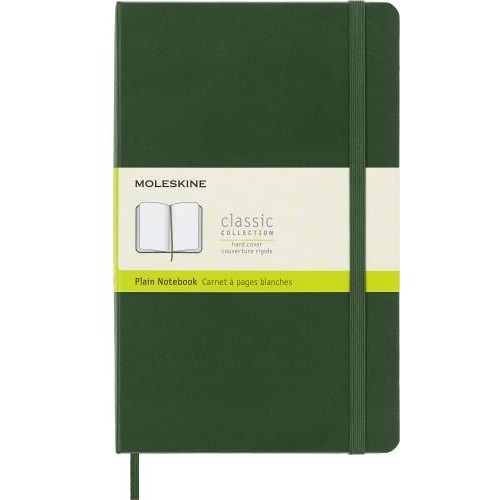 Taccuino Moleskine Copertina Rigida Pagina Bianca 13x21 Verde Mirto