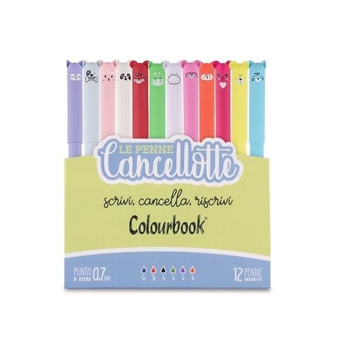 Astuccio 10+2 Penne Cancellabile Cancellotta Colourbook