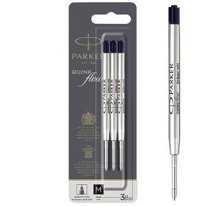 3 Refill Parker Quinkflow Nero M