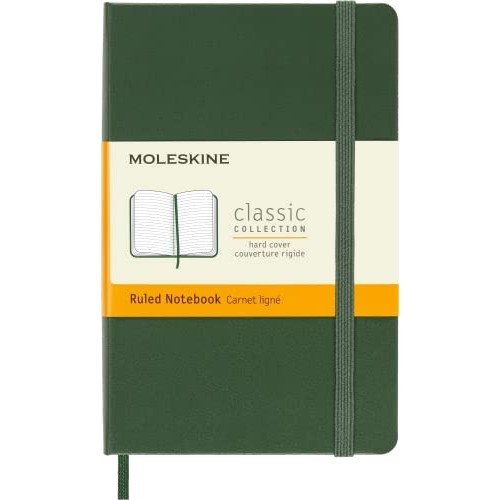 Taccuino Moleskine Copertina Rigida a Righe 9x14 Verde Mirto