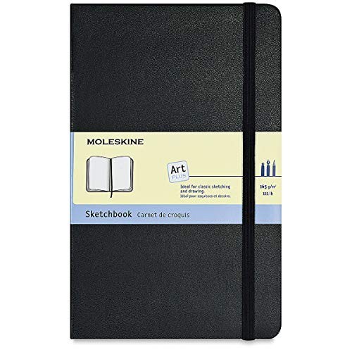 Taccuino Sketchbook Moleskine Copertina Rigida ed Elastico 13x21 104 pag