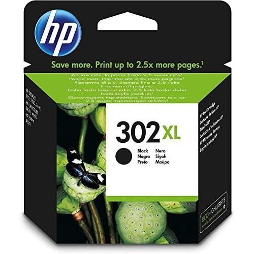 CARTUCCIA ORIGINALE HP 302XL NERO (F6U68AEBL)