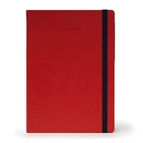 MY NOTEBOOK LEGAMI TACCUINO LARGE FOGLI BIANCHI ROSSO