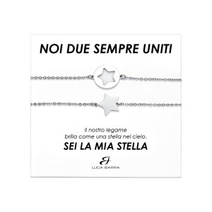 BRACCIALI DONNA IN ACCIAIO CON STELLE