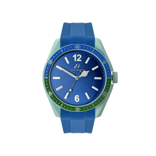 Orologio Uomo in Silicone Blu e Verde