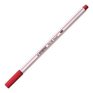 Pennarello Premium con punta a pennello - STABILO Pen 68 brush - Rosso Scuro