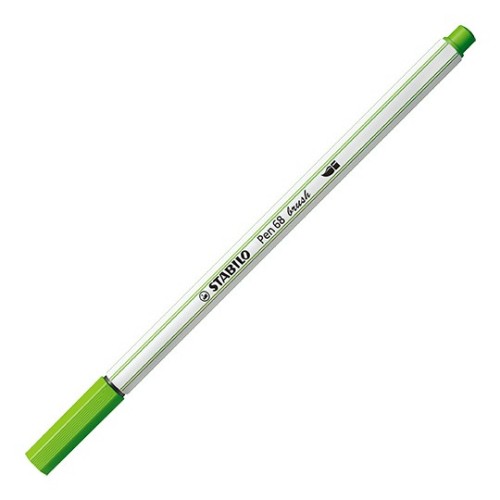 Pennarello Premium con punta a pennello - STABILO Pen 68 brush - Verde Foglia