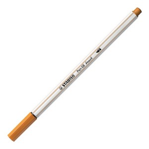 Pennarello Premium con punta a pennello - STABILO Pen 68 brush - Ocra Scuro