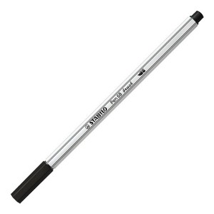 Pennarello Premium con punta a pennello - STABILO Pen 68 brush - Nero