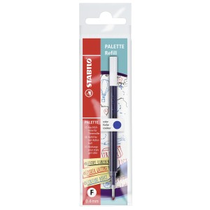 Cartuccia per Penna Roller a scatto - STABILO PALETTE refill - Tratto F (0,4 mm) - Blu