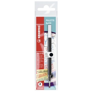 Cartuccia per Penna Roller a scatto - STABILO PALETTE refill - Tratto F (0,4 mm) - Nero