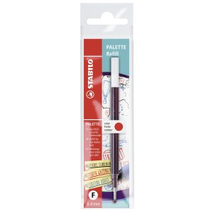 Cartuccia per Penna Roller a scatto - STABILO PALETTE refill - Tratto F (0,4 mm) - Rosso