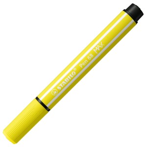 Pennarello Premium a tratto doppio (1 + 5 mm) - STABILO Pen 68 MAX - Giallo Limone