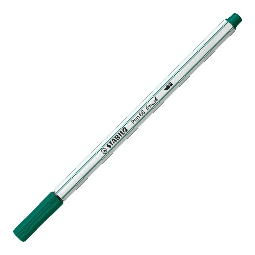 Pennarello Premium con punta a pennello - STABILO Pen 68 brush - Verde turchese