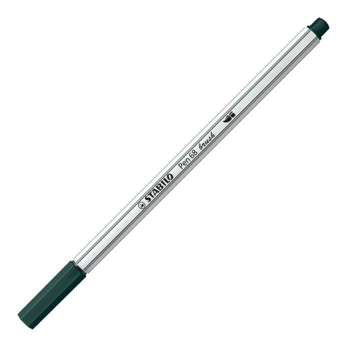 Pennarello Premium con punta a pennello - STABILO Pen 68 brush - Verde terra