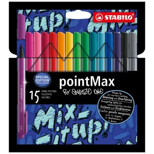 Fineliner Premium - STABILO pointMax - Snooze One Edition - Astuccio da 15 - Colori assortiti