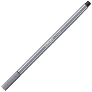 Pennarello Premium - STABILO Pen 68 - Grigio Scuro