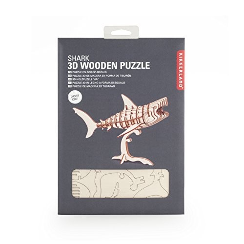 Puzzle 3D In Legno Shark Kikkerland