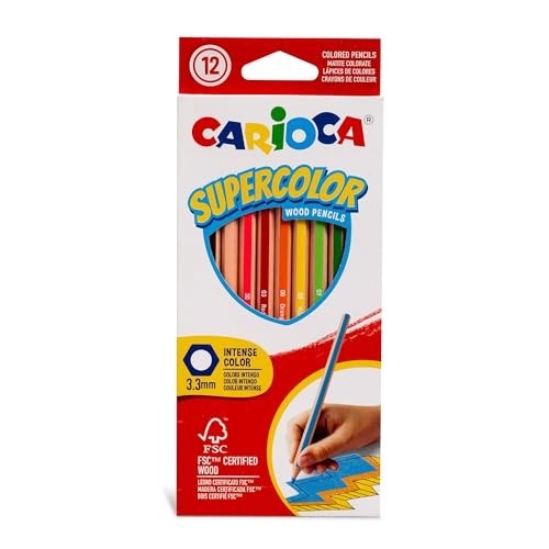 12 Pastelli Carioca Supercolor 3,3mm