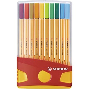 Fineliner - STABILO point 88 - Colorparade in Rosso - Astuccio da 20 - Colori assortiti