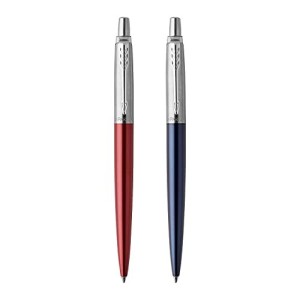 Kit 2 Penne Parker Jotter London Royal Sfera, Inchiostro Blu, Kensington Red e Royal Blue