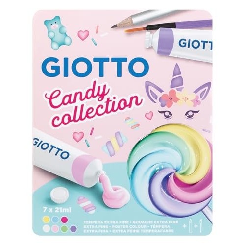 Giotto - Set 7x21ml Tubetti Tempera Candy