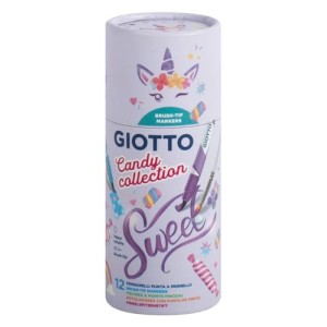 Giotto - Tubo 12 Pennarelli Turbo Soft Brush