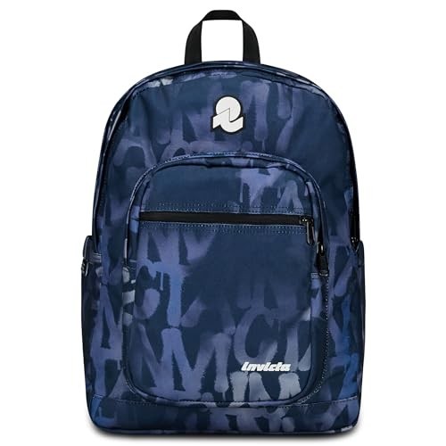 Zaino Invicta Jelek Backpack Grs Fanatsy Blu Scritte