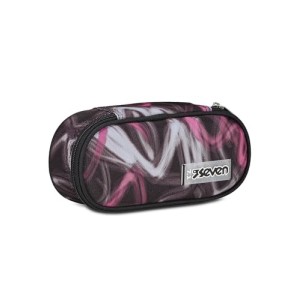 Astuccio Ovale Round Plus Freethink Nero con Sfumature Rosa Girl Seven