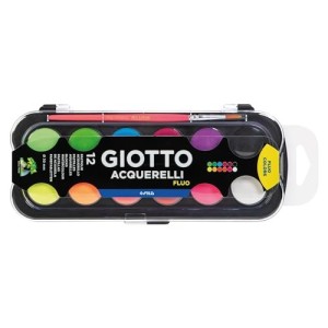 Acquerelli Giotto Fluo Scatola da 12pz 30mm