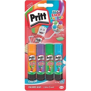 Blister 4 Colla Stick Pritt Fun Colors 10gr