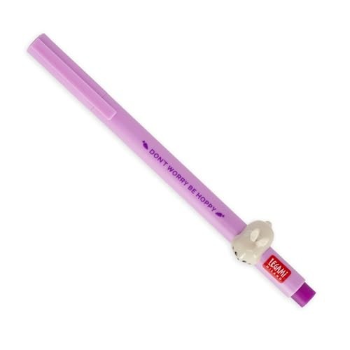 Penna Gel con Inchiostro Gel Viola e Coniglio Decorativo Legami