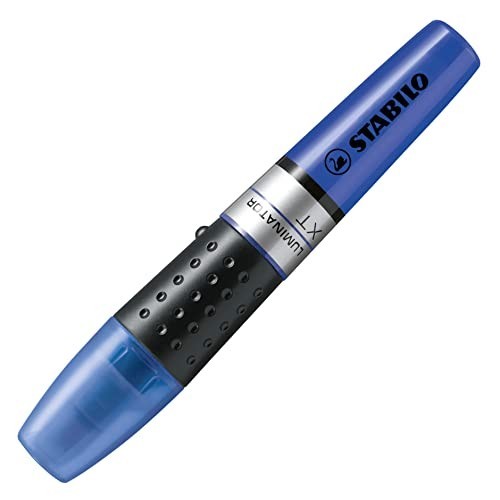 Evidenziatore - STABILO LUMINATOR - lunga durata e doppio tratto (2 + 5 mm) - Blu