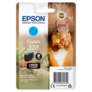 CARTUCCIA EPSON SCOIATTOLO T378C CIANO ORIGINALE