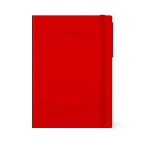 13-MONTH DIARY - 2025 - LARGE WEEKLY DIARY - RADIANT RED