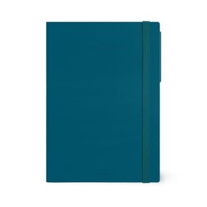 13-MONTH DIARY - 2025 - LARGE WEEKLY DIARY - TEAL BLUE