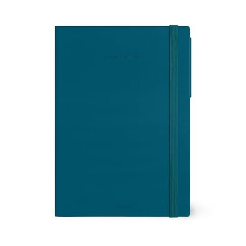 13-MONTH DIARY - 2025 - LARGE WEEKLY DIARY - TEAL BLUE